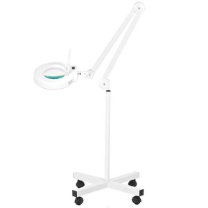 LED lupa S4 s stojalom/ bela