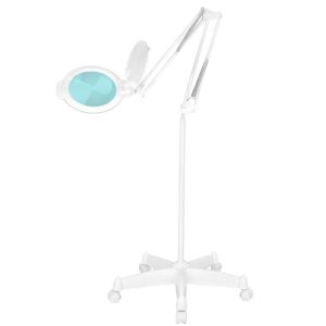 LED lupa Moonlight 8012 s stojalom/ bela