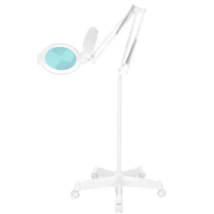 LED povečevalna svetilka Glow Moonlight 8013/6' bela s stojalom