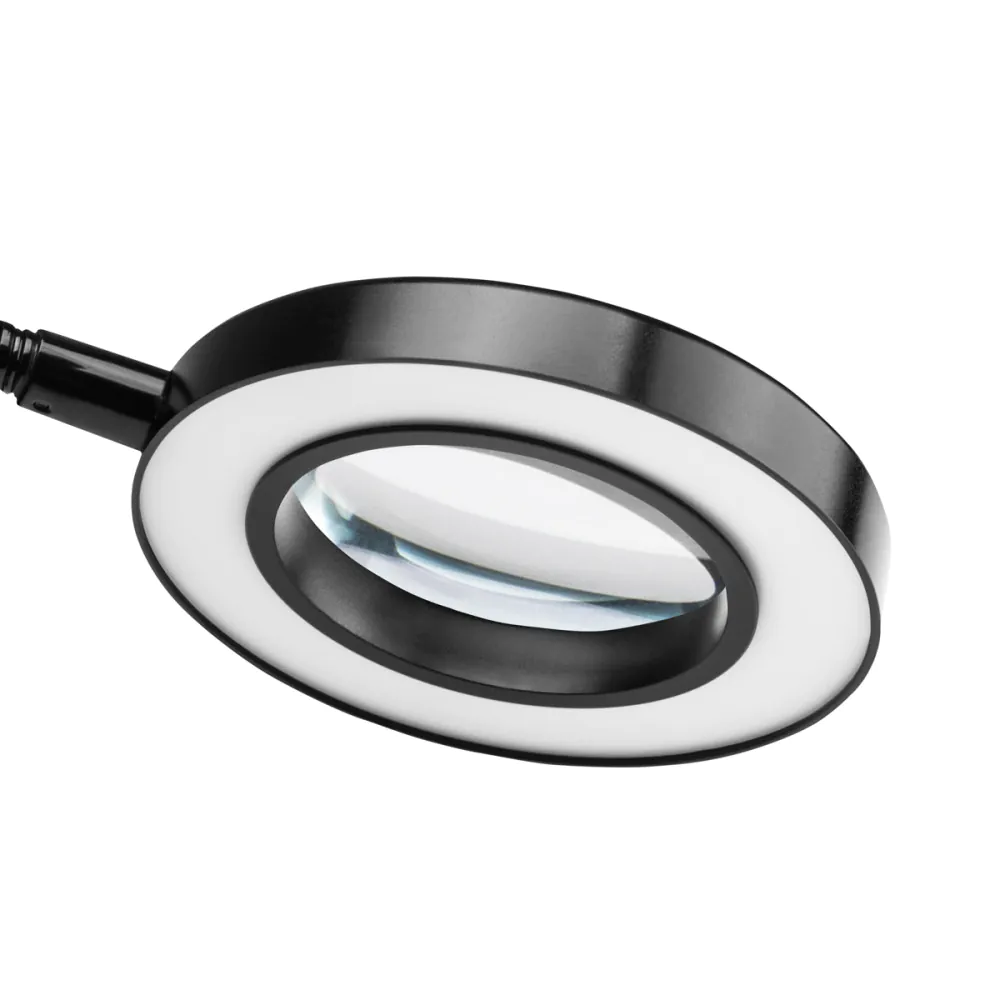 LED namizna lupa z vrtljivim kablom, črna - Trgovina s kozmetično opremo LED namizna lupa z vrtljivim kablom, črna - slika 5