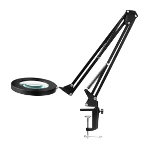 Namizna LED lupa Glow 308, črna